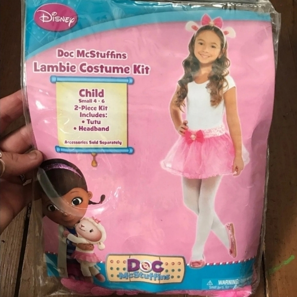 NWT Disney Doc McStuffins Lambie Costume Kit Halloween Cosplay Girl's Small 4-6 - Picture 2 of 5